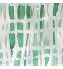 Green white black color stone geometric shaped vertical rectangular shaped lines texture finished cotton sheer curtain